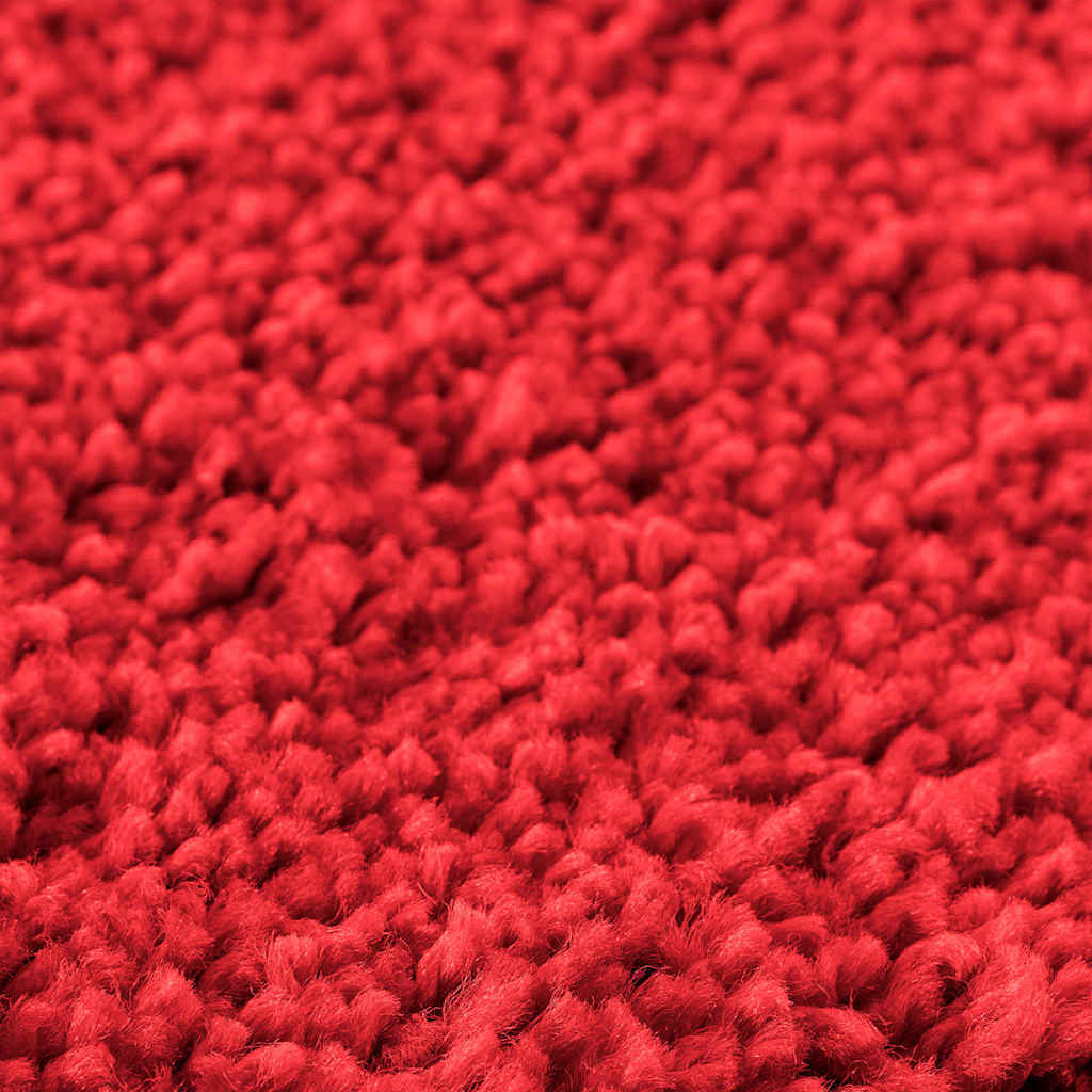 Badematte 3 pcs Rot 50 x 50 cm Polypropylen