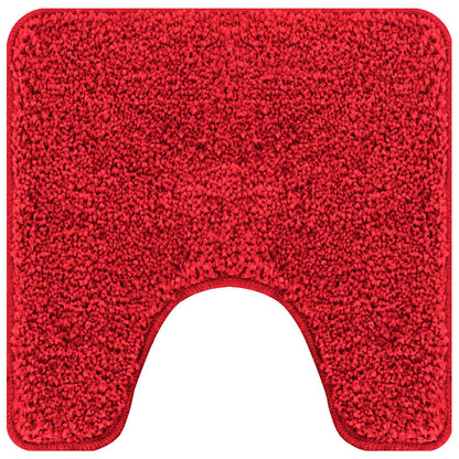 Badematte 3 pcs Rot 50 x 50 cm Polypropylen