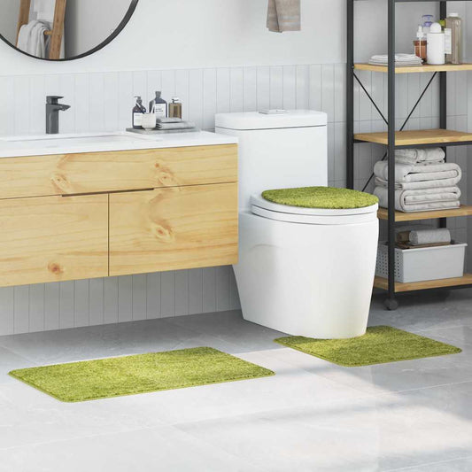 Anti-Rutsch Badematten-Set 3 pcs Grün 50 x 50 cm PP