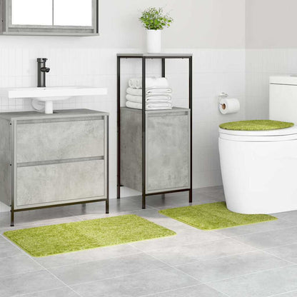 Badematte 3 pcs Grün 50 x 50 cm Polypropylen