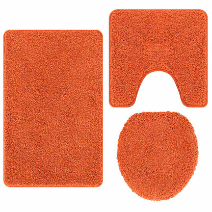 Badematte 3 pcs Orange 50 x 50 cm Polypropylen