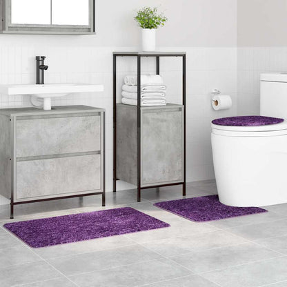 Badematte 3 pcs Lila 50 x 50 cm Polypropylen