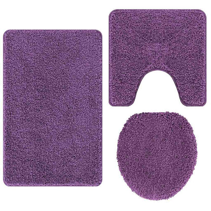 Badematte 3 pcs Lila 50 x 50 cm Polypropylen