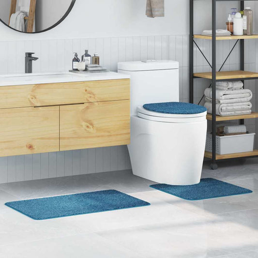 Badematte 3 pcs Blau 50 x 50 cm Polypropylen