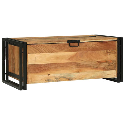 Couchtisch with Drawer Braun 90 x 50 x 38 cm Akazie Massivholz