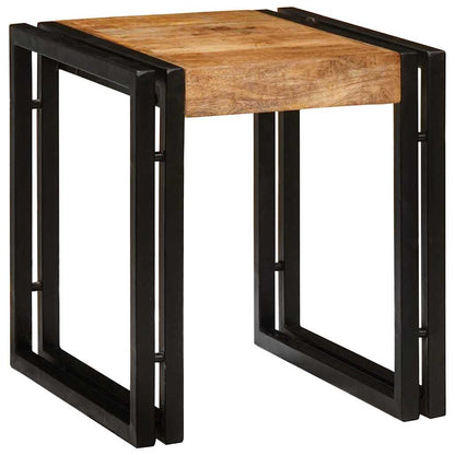 Nestingtisch 3 pcs Massives raues Mangoholz und ein Metall