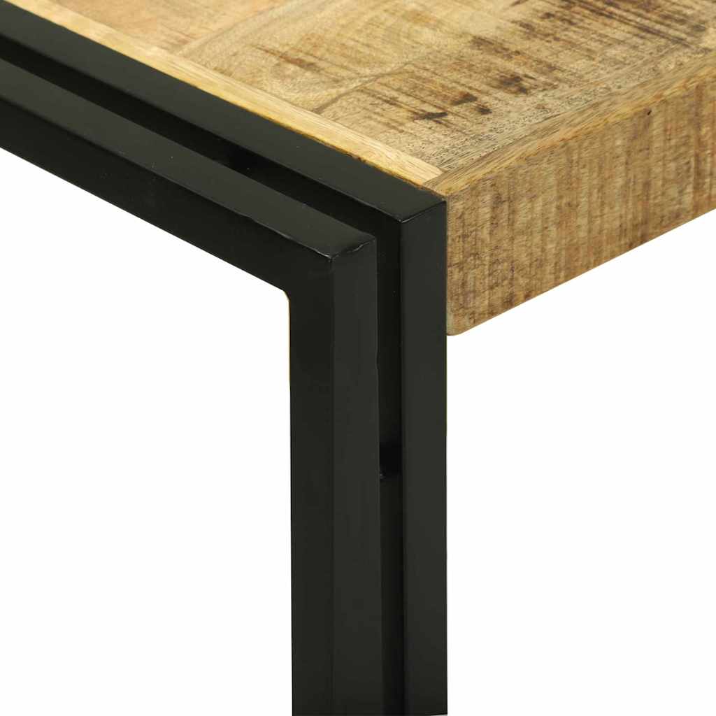 Konsolentisch Braun 120 x 33 x 75 cm Raues Mango-Massivholz