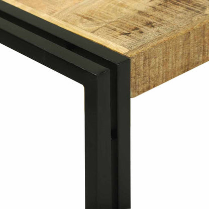 Konsolentisch Braun 120 x 33 x 75 cm Raues Mango-Massivholz