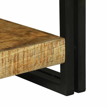 Konsolentisch Braun 120 x 33 x 75 cm Raues Mango-Massivholz