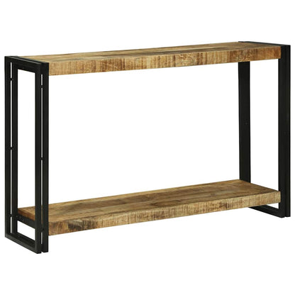 Konsolentisch Braun 120 x 33 x 75 cm Raues Mango-Massivholz