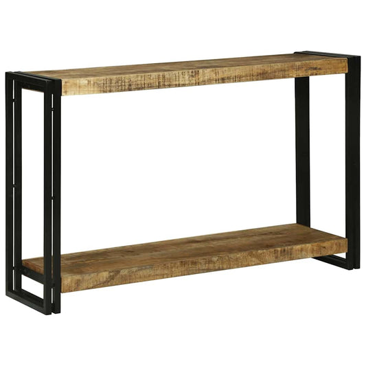 Konsolentisch Braun 120 x 33 x 75 cm Raues Mango-Massivholz