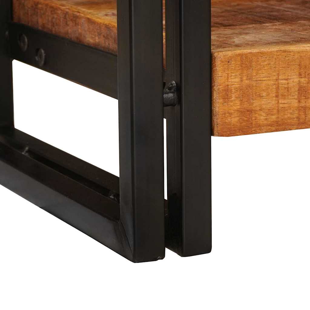Konsolentisch Braun 90 x 33 x 75 cm Raues Mango-Massivholz