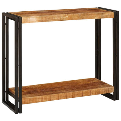 Konsolentisch Braun 90 x 33 x 75 cm Raues Mango-Massivholz
