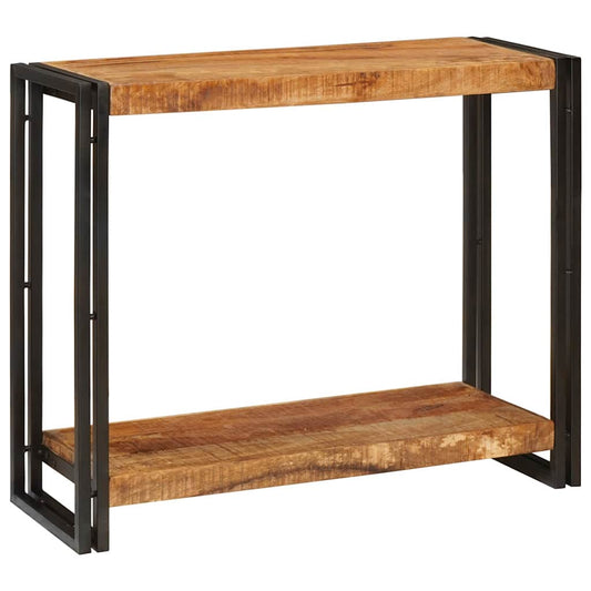 Konsolentisch Braun 90 x 33 x 75 cm Raues Mango-Massivholz
