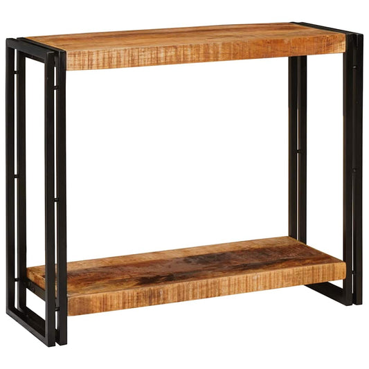 Konsolentisch Braun 90 x 33 x 75 cm Raues Mango-Massivholz