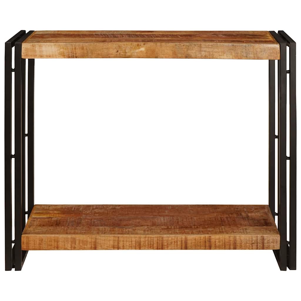 Konsolentisch Braun 90 x 33 x 75 cm Raues Mango-Massivholz