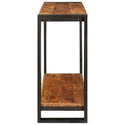 Konsolentisch Braun 90 x 33 x 75 cm Raues Mango-Massivholz