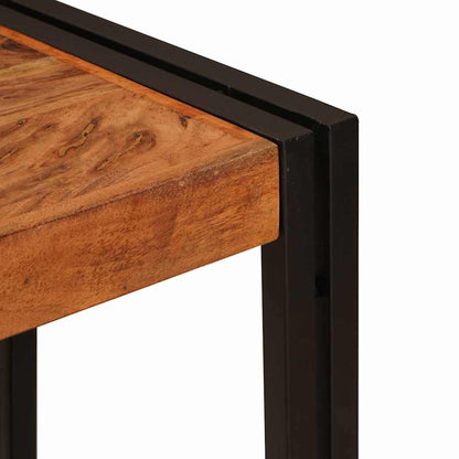 Konsolentisch mit Regal Braun 90 x 33 x 75 cm Akazie Massivholz