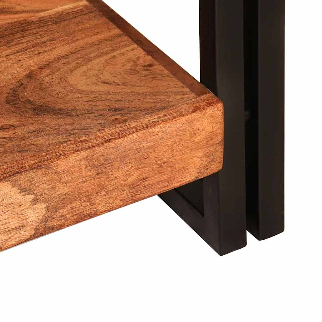 Konsolentisch mit Regal Braun 90 x 33 x 75 cm Akazie Massivholz