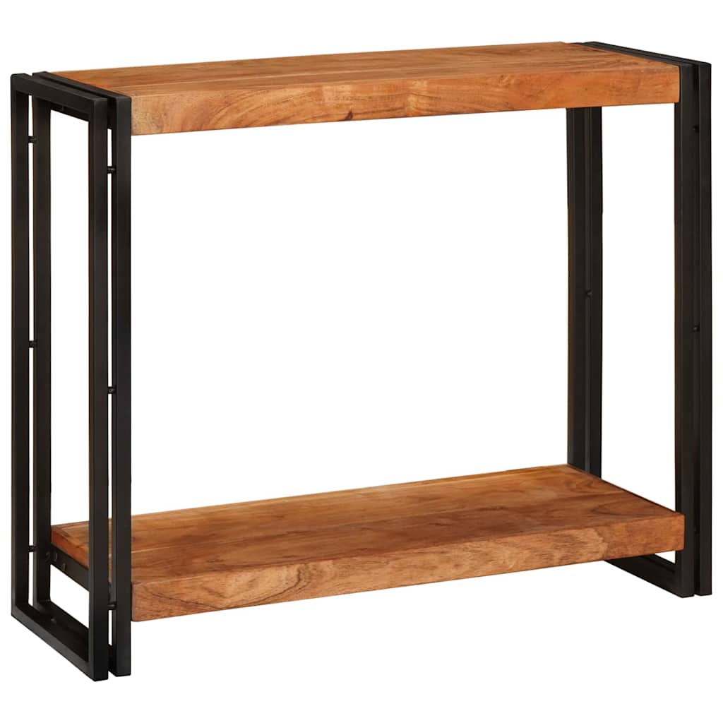 Konsolentisch mit Regal Braun 90 x 33 x 75 cm Akazie Massivholz