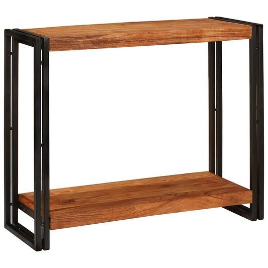 Konsolentisch mit Regal Braun 90 x 33 x 75 cm Akazie Massivholz