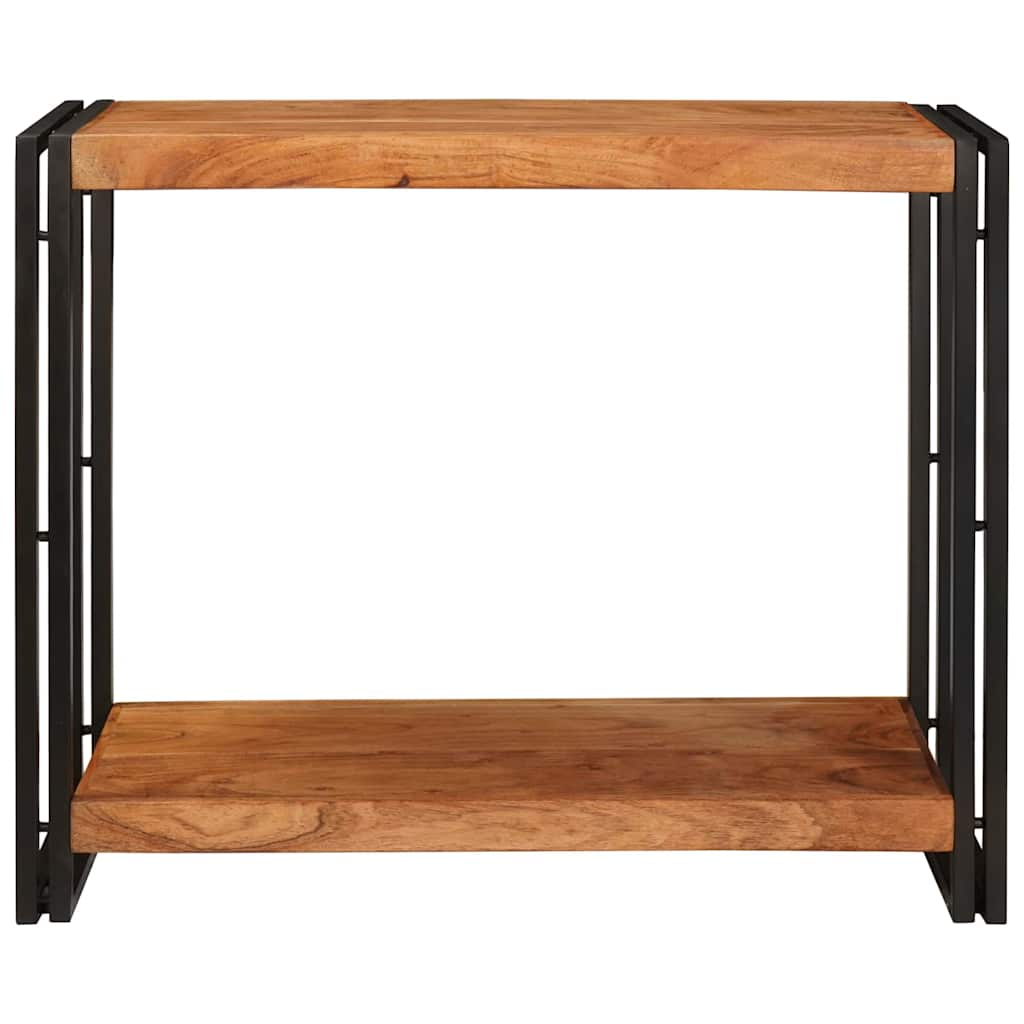 Konsolentisch mit Regal Braun 90 x 33 x 75 cm Akazie Massivholz