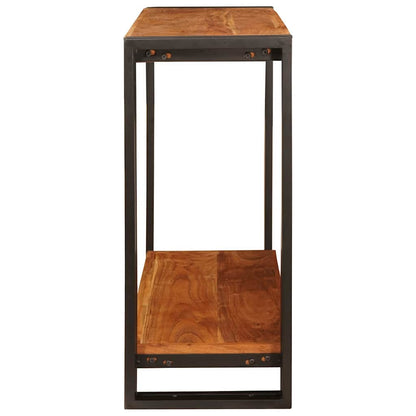 Konsolentisch mit Regal Braun 90 x 33 x 75 cm Akazie Massivholz