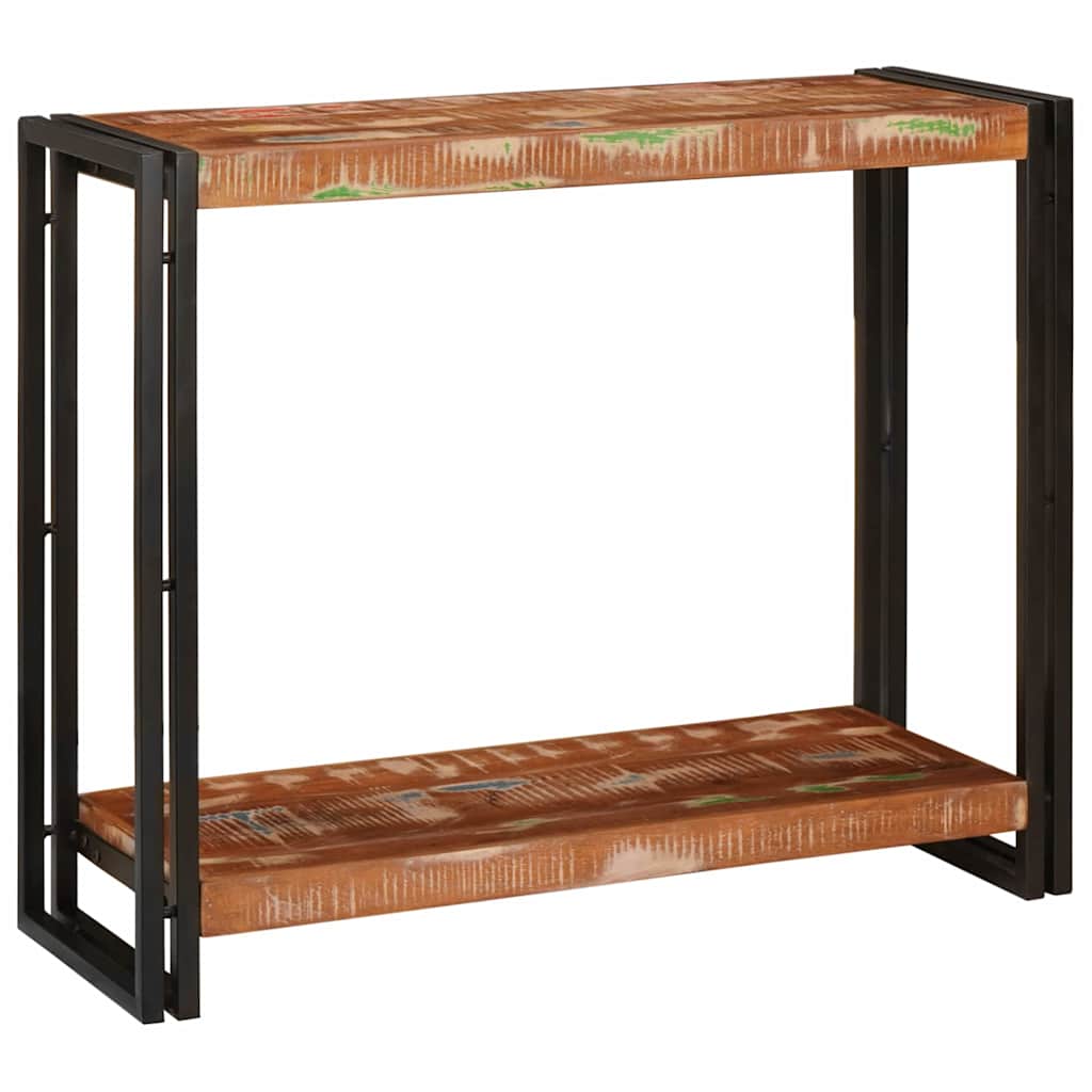 Konsolentisch Mehrfarbig 90 x 33 x 75 cm recyceltes Massivholz