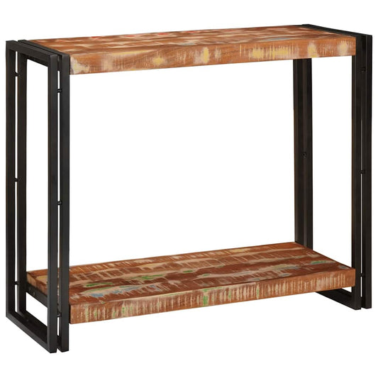 Konsolentisch Mehrfarbig 90 x 33 x 75 cm recyceltes Massivholz
