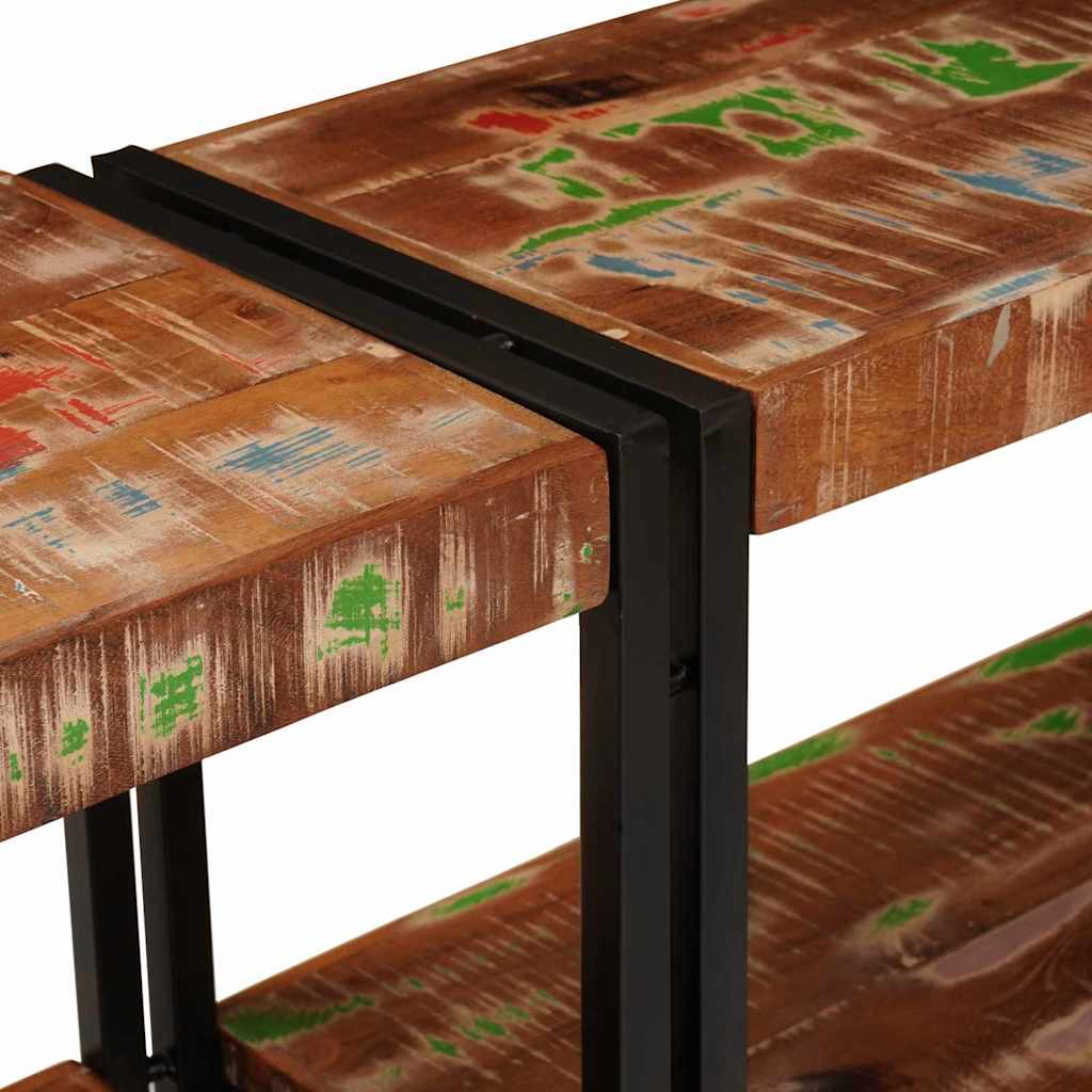 Konsolentisch Mehrfarbig 160 x 33 x 75 cm recyceltes Massivholz