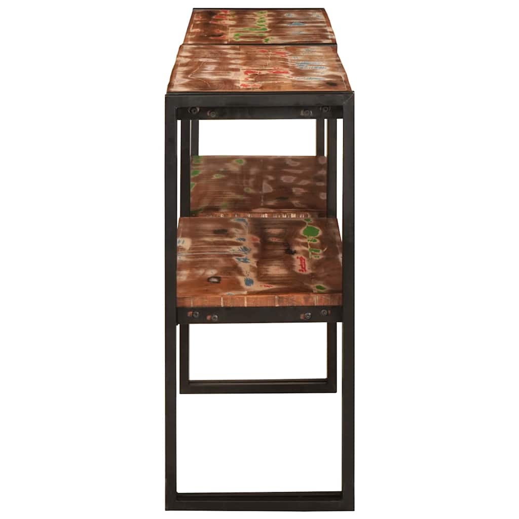 Konsolentisch Mehrfarbig 160 x 33 x 75 cm recyceltes Massivholz
