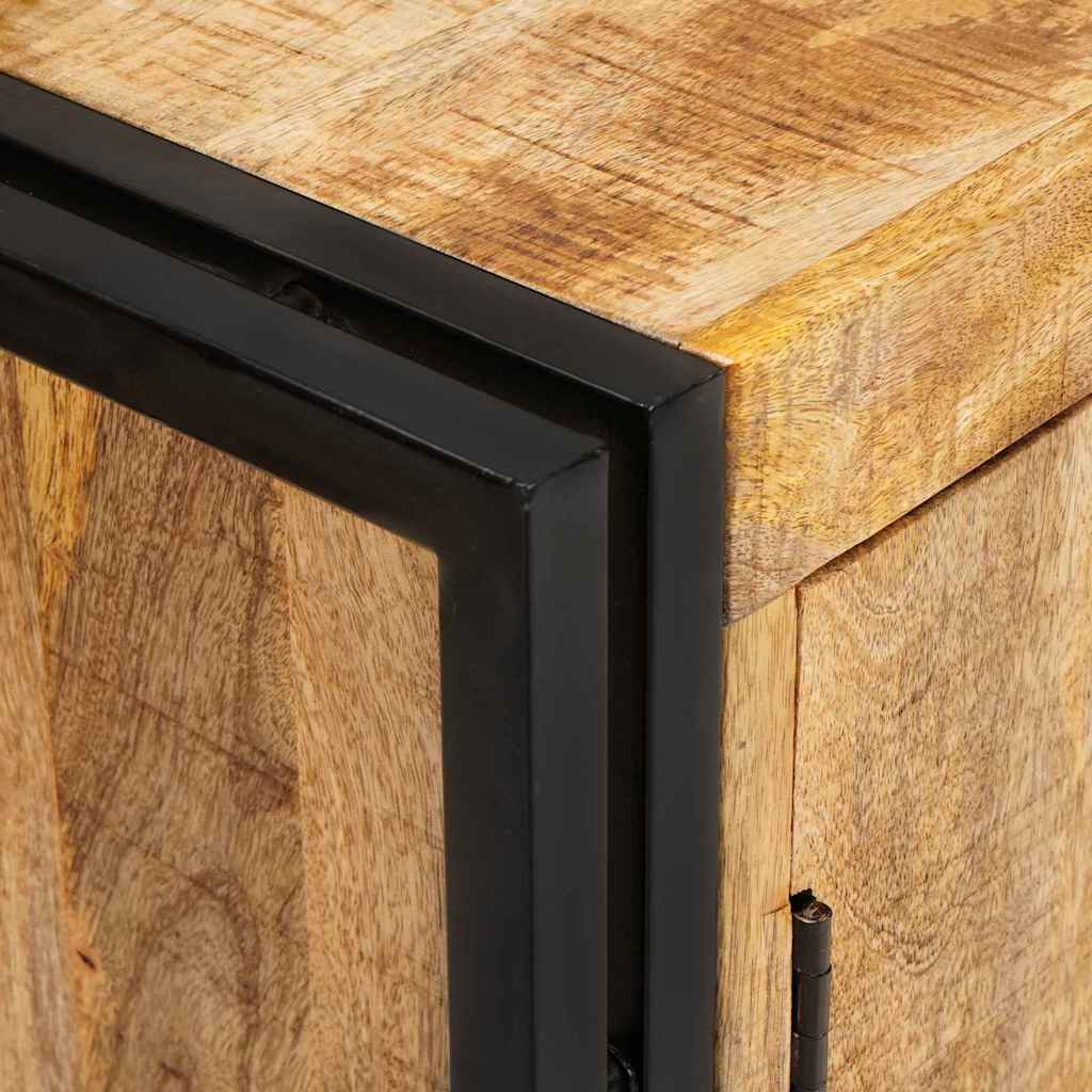 Sideboard Braun 80 x 33 x 70 cm massives Mangoholz