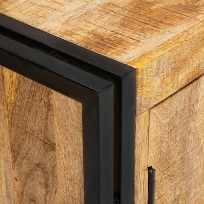 Sideboard Braun 80 x 33 x 70 cm massives Mangoholz