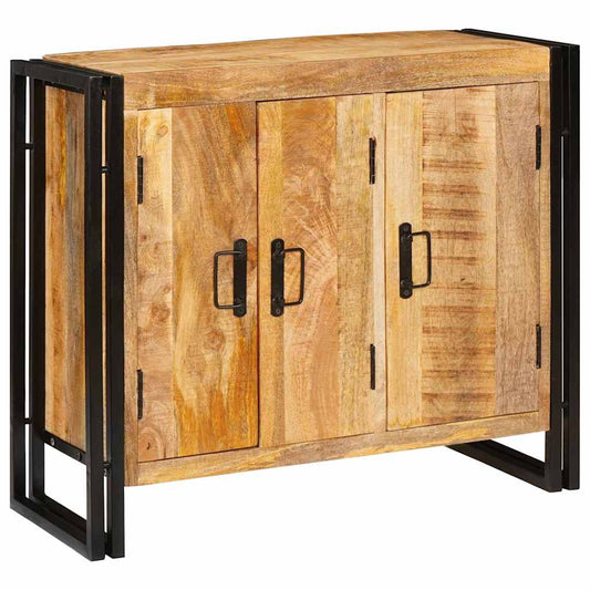 Sideboard Braun 80 x 33 x 70 cm massives Mangoholz