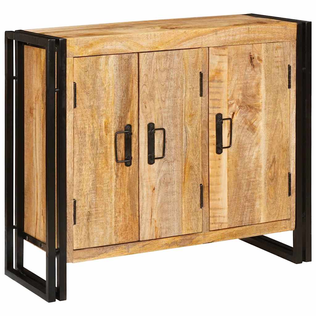 Sideboard Braun 80 x 33 x 70 cm massives Mangoholz