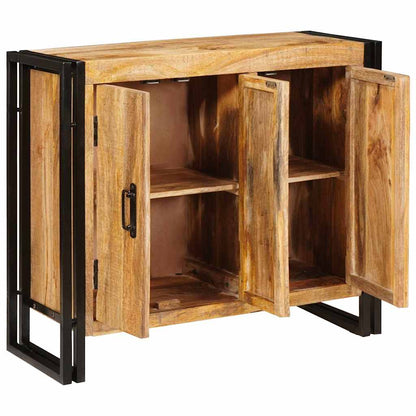 Sideboard Braun 80 x 33 x 70 cm massives Mangoholz