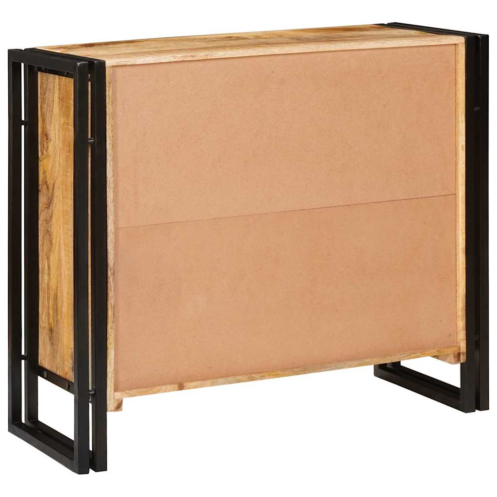 Sideboard Braun 80 x 33 x 70 cm massives Mangoholz