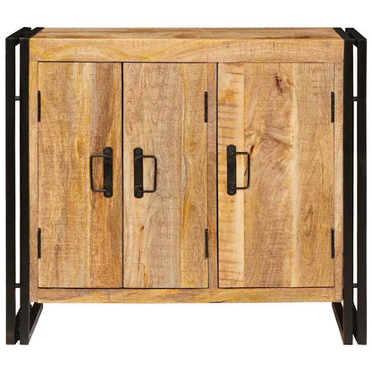 Sideboard Braun 80 x 33 x 70 cm massives Mangoholz