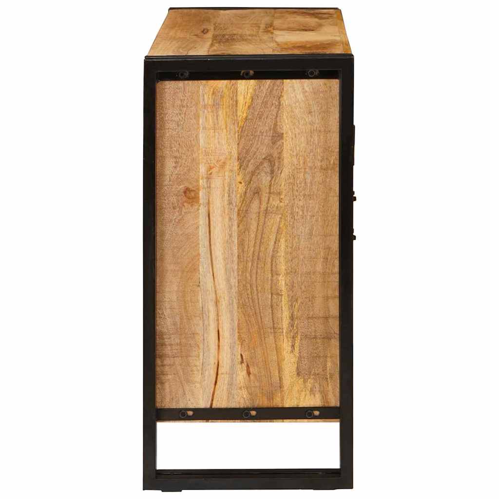 Sideboard Braun 80 x 33 x 70 cm massives Mangoholz