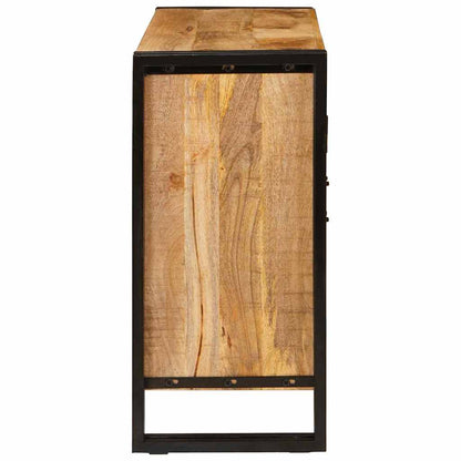 Sideboard Braun 80 x 33 x 70 cm massives Mangoholz