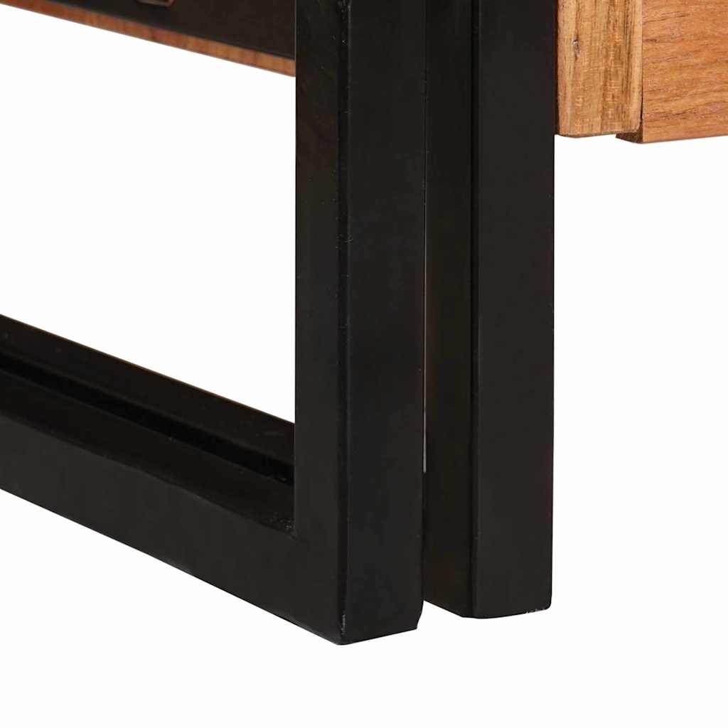 Sideboard mit Türen Braun Solid Acacia Wood and Metal