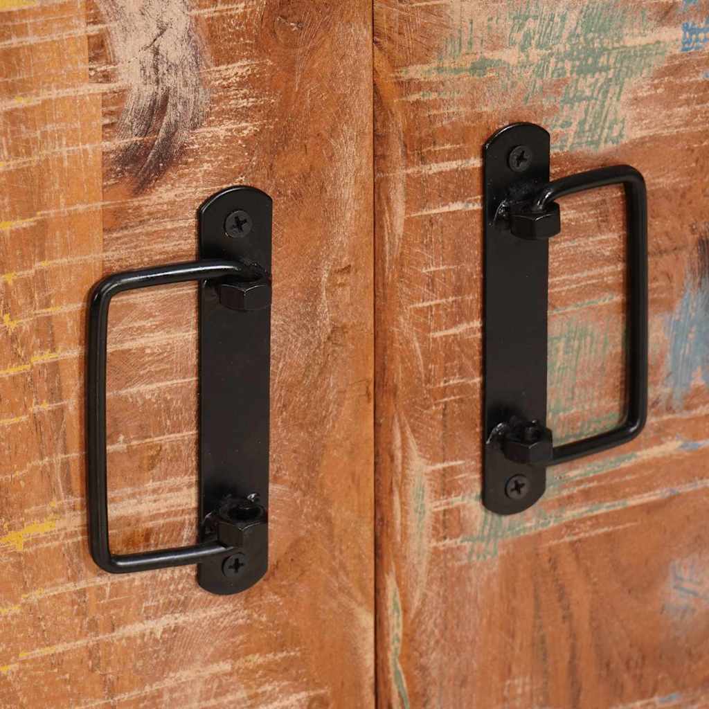 Sideboard mit Türen Braun Massives recyceltes Holz und Metall