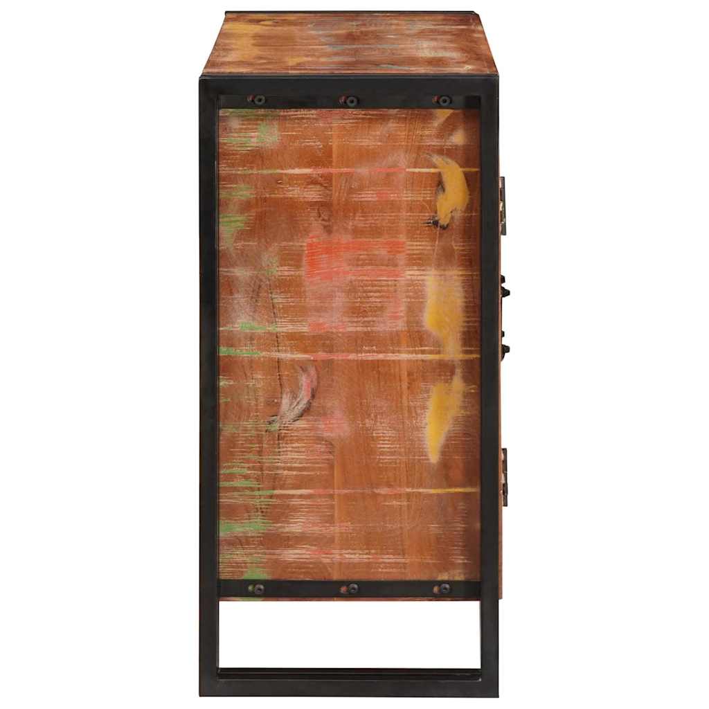 Sideboard mit Türen Braun Massives recyceltes Holz und Metall