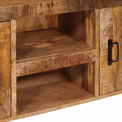 TV-Schränk Braun 120 x 30 x 50 cm Massives, grobes Mangoholz