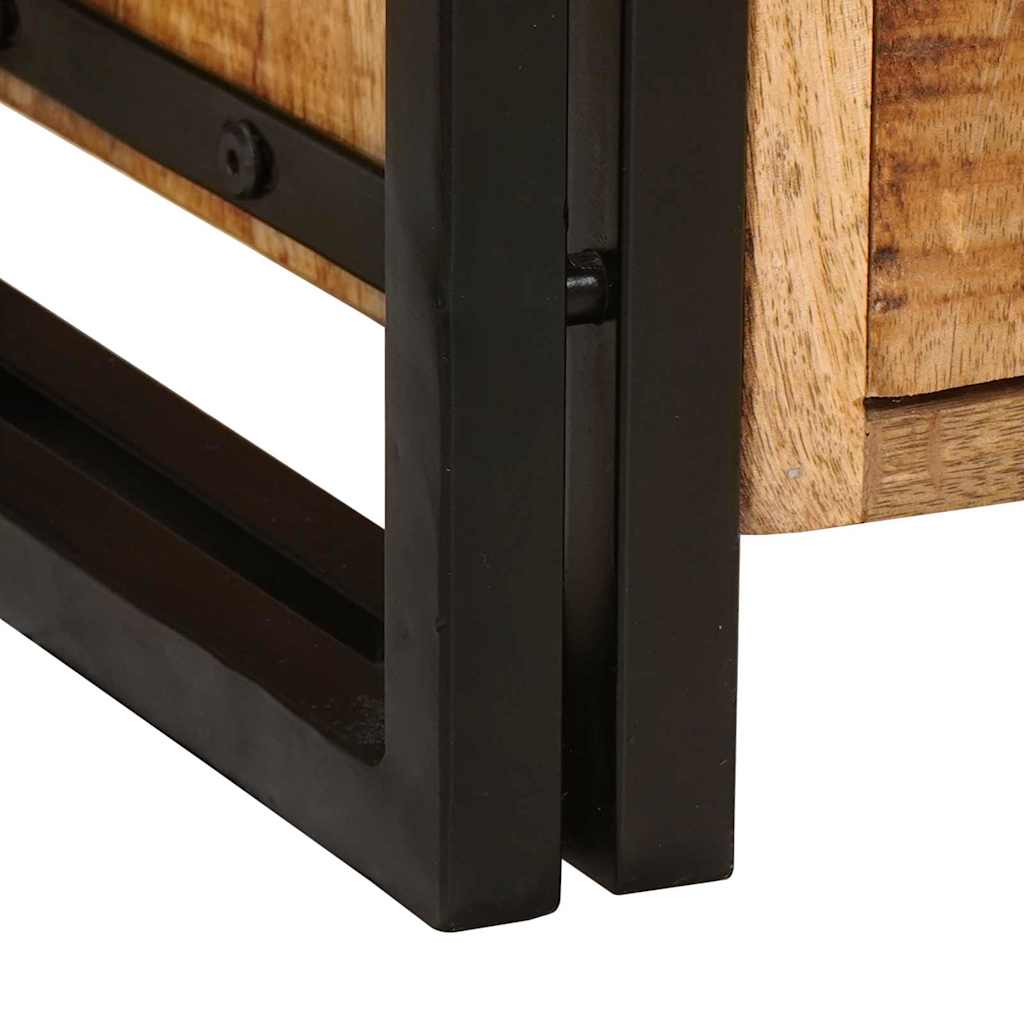 TV-Schränk Braun 120 x 30 x 50 cm Massives, grobes Mangoholz