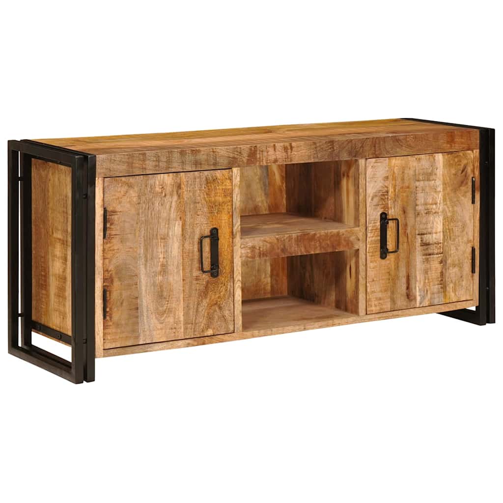 TV-Schränk Braun 120 x 30 x 50 cm Massives, grobes Mangoholz