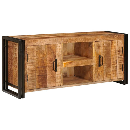 TV-Schränk Braun 120 x 30 x 50 cm Massives, grobes Mangoholz
