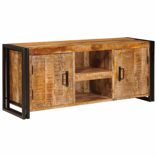 TV-Schränk Braun 120 x 30 x 50 cm Massives, grobes Mangoholz