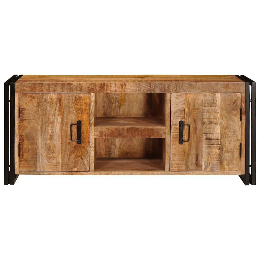 TV-Schränk Braun 120 x 30 x 50 cm Massives, grobes Mangoholz
