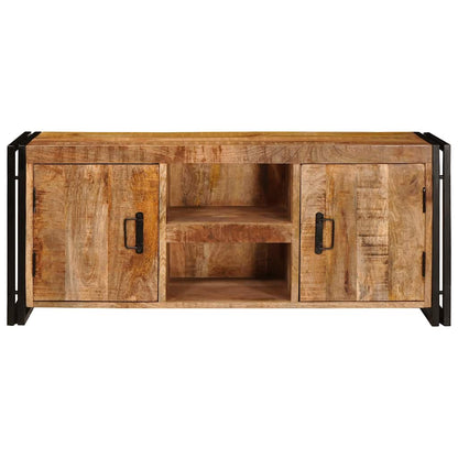 TV-Schränk Braun 120 x 30 x 50 cm Massives, grobes Mangoholz